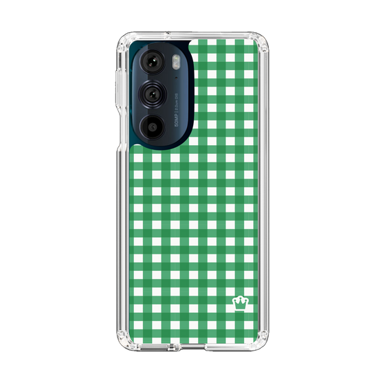 スリムプロテクションケース［ Checkered Green - ギンガムチェック グリーン ］