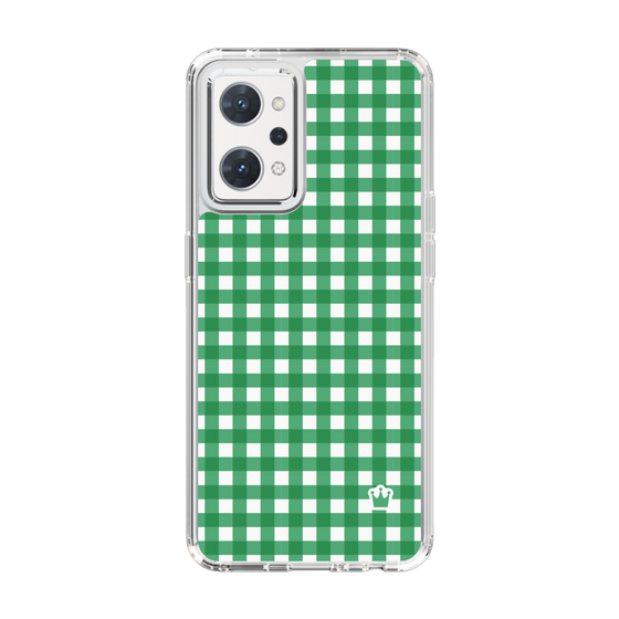 スリムプロテクションケース［ Checkered Green - ギンガムチェック グリーン ］