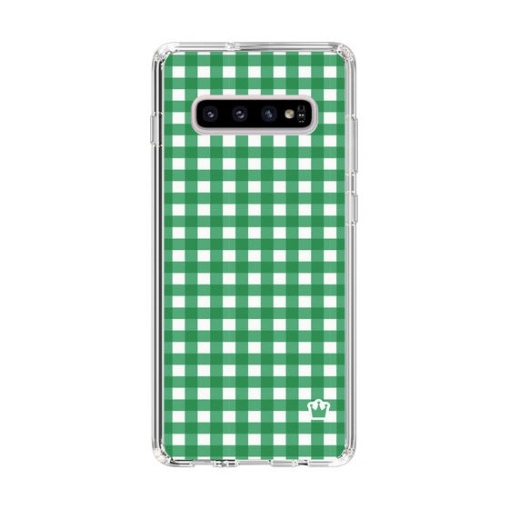 スリムプロテクションケース［ Checkered Green - ギンガムチェック グリーン ］