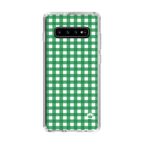 スリムプロテクションケース［ Checkered Green - ギンガムチェック グリーン ］