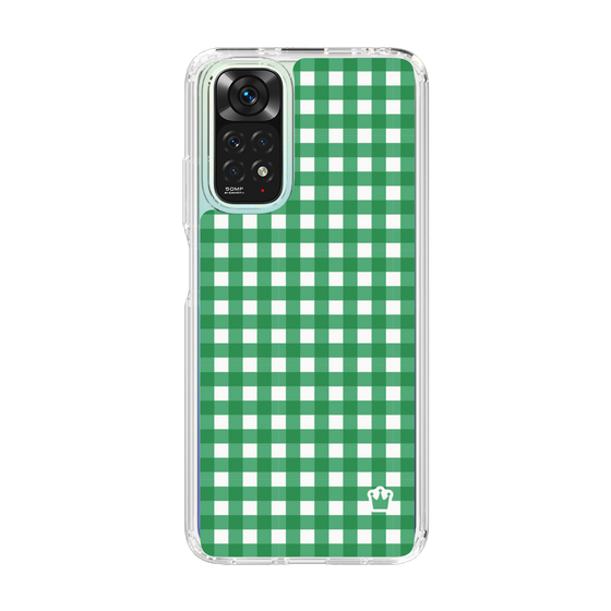 スリムプロテクションケース［ Checkered Green - ギンガムチェック グリーン ］