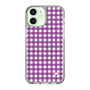 スリムプロテクションケース［ Checkered Purple - ギンガムチェック パープル ］