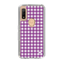 スリムプロテクションケース［ Checkered Purple - ギンガムチェック パープル ］