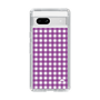 スリムプロテクションケース［ Checkered Purple - ギンガムチェック パープル ］