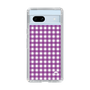 スリムプロテクションケース［ Checkered Purple - ギンガムチェック パープル ］