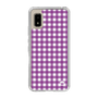 スリムプロテクションケース［ Checkered Purple - ギンガムチェック パープル ］