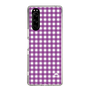 スリムプロテクションケース［ Checkered Purple - ギンガムチェック パープル ］