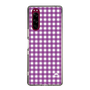 スリムプロテクションケース［ Checkered Purple - ギンガムチェック パープル ］