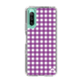 スリムプロテクションケース［ Checkered Purple - ギンガムチェック パープル ］