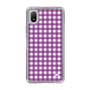 スリムプロテクションケース［ Checkered Purple - ギンガムチェック パープル ］