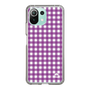 スリムプロテクションケース［ Checkered Purple - ギンガムチェック パープル ］