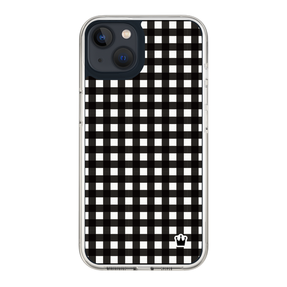 スリムプロテクションケース［ Checkered Black - ギンガムチェック ブラック ］