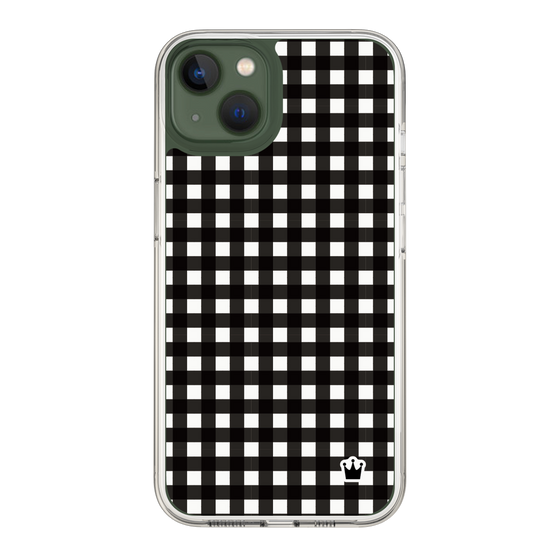 スリムプロテクションケース［ Checkered Black - ギンガムチェック ブラック ］