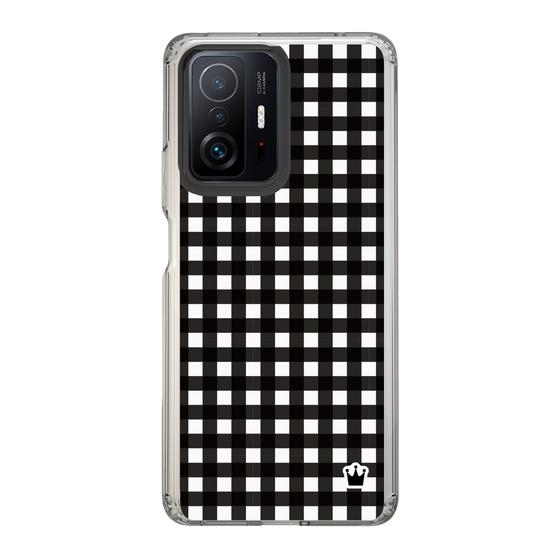 スリムプロテクションケース［ Checkered Black - ギンガムチェック ブラック ］