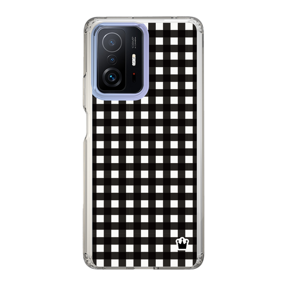 スリムプロテクションケース［ Checkered Black - ギンガムチェック ブラック ］