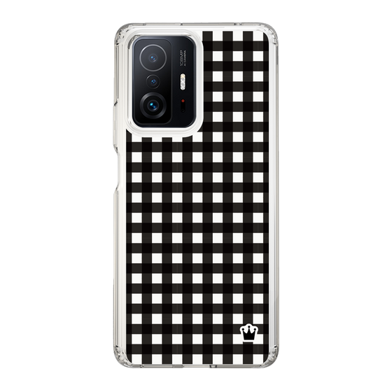 スリムプロテクションケース［ Checkered Black - ギンガムチェック ブラック ］