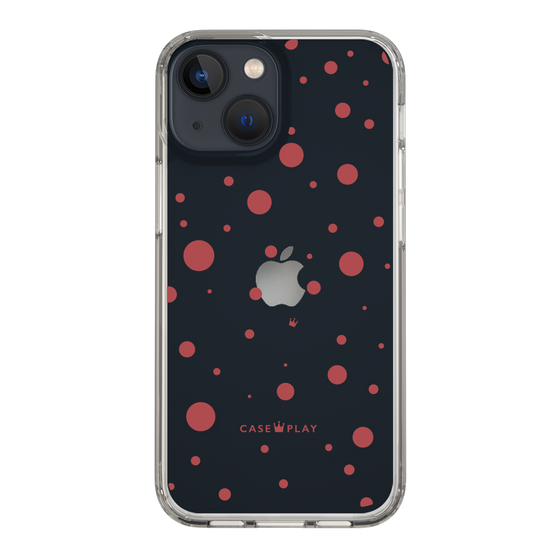 スリムプロテクションケース［ Dippin dots Red - ディッピンドッツ レッド ］