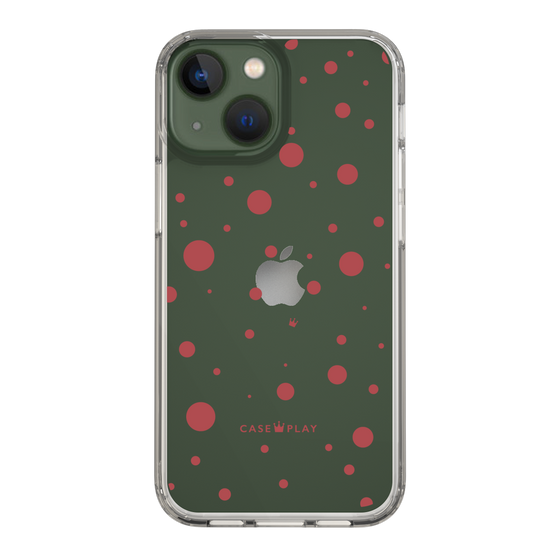 スリムプロテクションケース［ Dippin dots Red - ディッピンドッツ レッド ］
