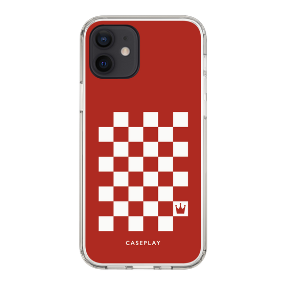 スリムプロテクションケース［ Racing checkered flag Red - レーシングチェッカーフラッグ レッド ］