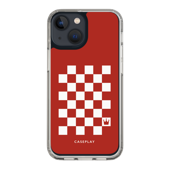 スリムプロテクションケース［ Racing checkered flag Red - レーシングチェッカーフラッグ レッド ］