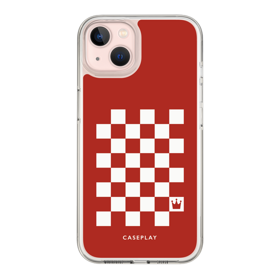 スリムプロテクションケース［ Racing checkered flag Red - レーシングチェッカーフラッグ レッド ］