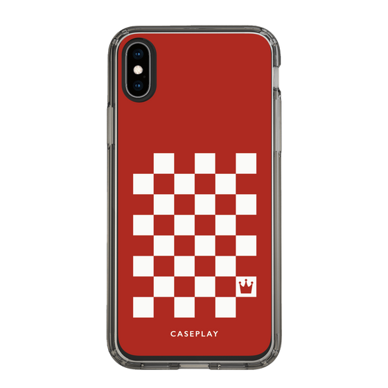 スリムプロテクションケース［ Racing checkered flag Red - レーシングチェッカーフラッグ レッド ］