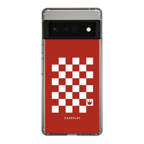 スリムプロテクションケース［ Racing checkered flag Red - レーシングチェッカーフラッグ レッド ］