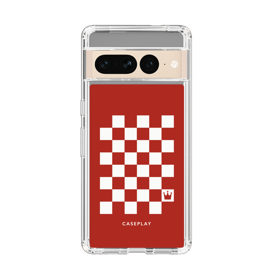 スリムプロテクションケース［ Racing checkered flag Red - レーシングチェッカーフラッグ レッド ］