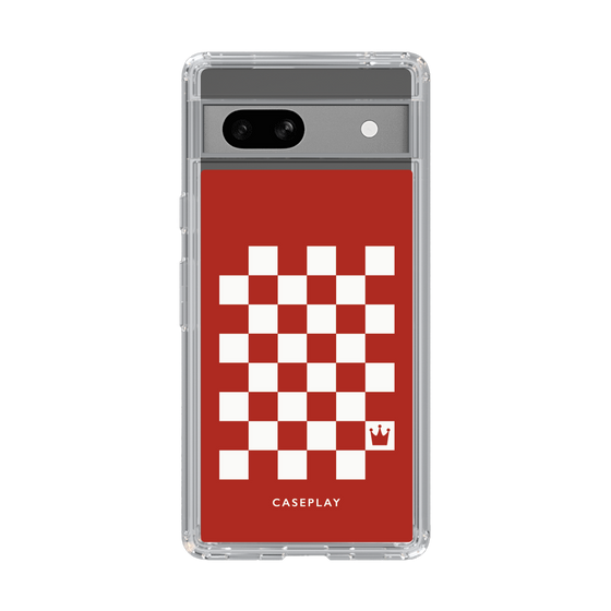 スリムプロテクションケース［ Racing checkered flag Red - レーシングチェッカーフラッグ レッド ］