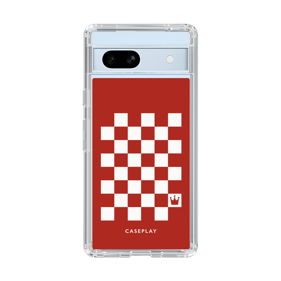 スリムプロテクションケース［ Racing checkered flag Red - レーシングチェッカーフラッグ レッド ］