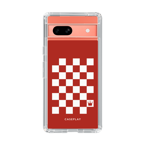 スリムプロテクションケース［ Racing checkered flag Red - レーシングチェッカーフラッグ レッド ］