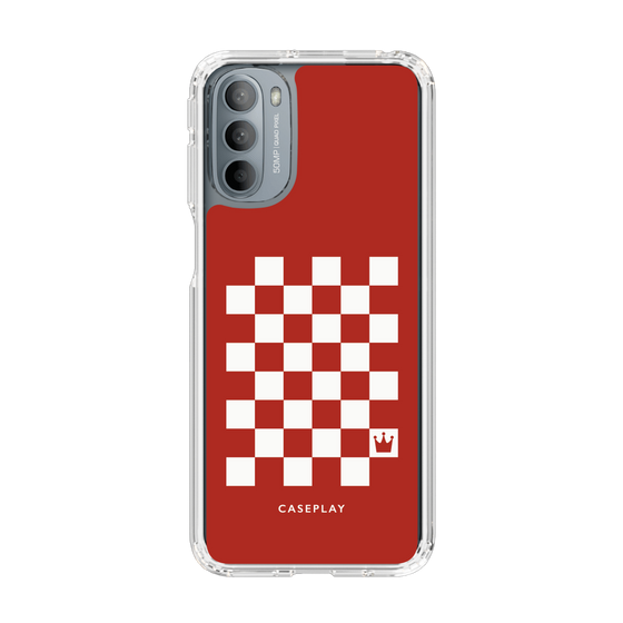 スリムプロテクションケース［ Racing checkered flag Red - レーシングチェッカーフラッグ レッド ］