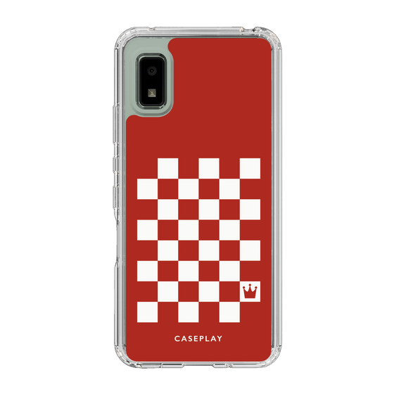 スリムプロテクションケース［ Racing checkered flag Red - レーシングチェッカーフラッグ レッド ］