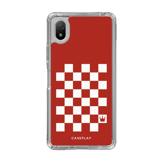 スリムプロテクションケース［ Racing checkered flag Red - レーシングチェッカーフラッグ レッド ］