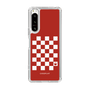 スリムプロテクションケース［ Racing checkered flag Red - レーシングチェッカーフラッグ レッド ］