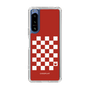 スリムプロテクションケース［ Racing checkered flag Red - レーシングチェッカーフラッグ レッド ］