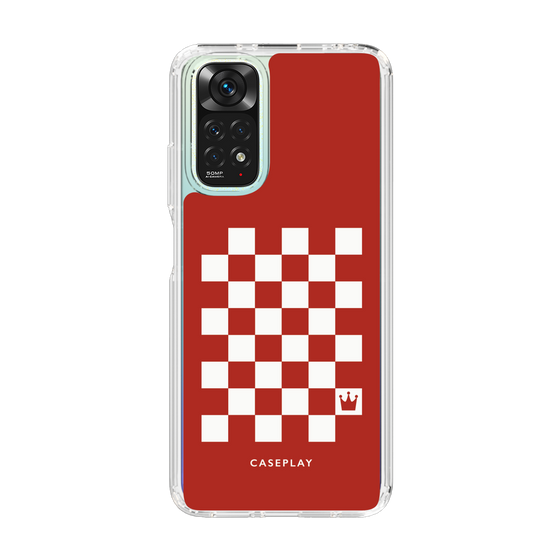 スリムプロテクションケース［ Racing checkered flag Red - レーシングチェッカーフラッグ レッド ］