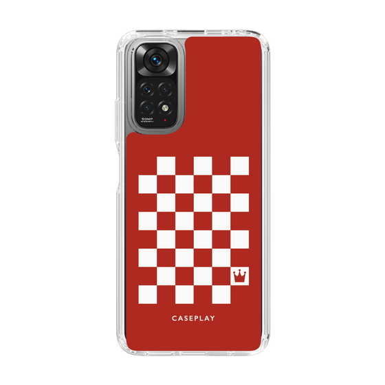 スリムプロテクションケース［ Racing checkered flag Red - レーシングチェッカーフラッグ レッド ］