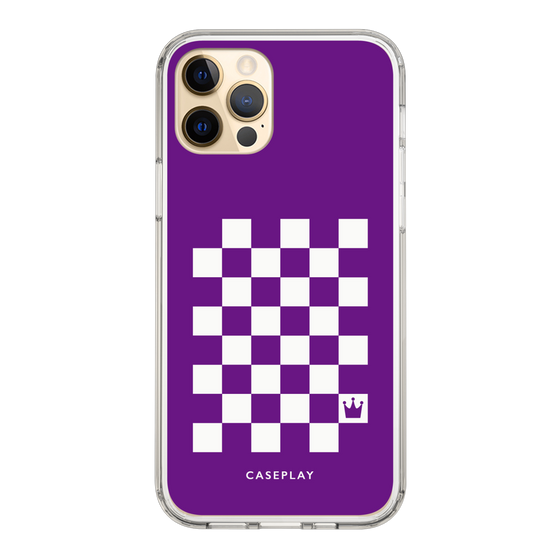 スリムプロテクションケース［ Racing checkered flag Purple - レーシングチェッカーフラッグ パープル ］