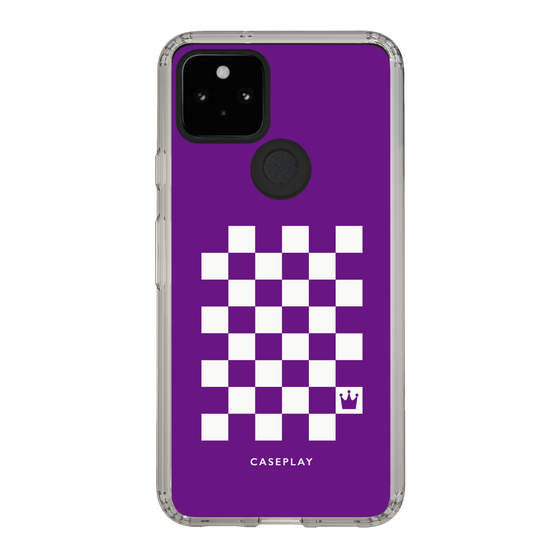 スリムプロテクションケース［ Racing checkered flag Purple - レーシングチェッカーフラッグ パープル ］