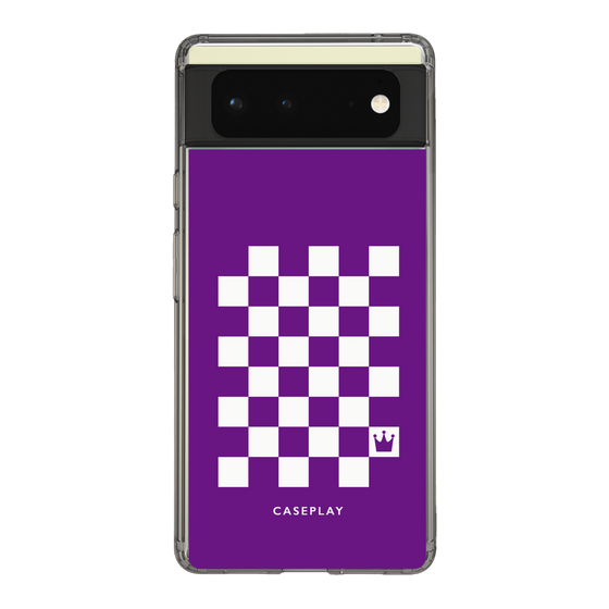 スリムプロテクションケース［ Racing checkered flag Purple - レーシングチェッカーフラッグ パープル ］