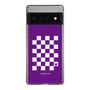 スリムプロテクションケース［ Racing checkered flag Purple - レーシングチェッカーフラッグ パープル ］