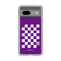 スリムプロテクションケース［ Racing checkered flag Purple - レーシングチェッカーフラッグ パープル ］