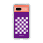 スリムプロテクションケース［ Racing checkered flag Purple - レーシングチェッカーフラッグ パープル ］