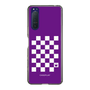 スリムプロテクションケース［ Racing checkered flag Purple - レーシングチェッカーフラッグ パープル ］