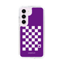 スリムプロテクションケース［ Racing checkered flag Purple - レーシングチェッカーフラッグ パープル ］