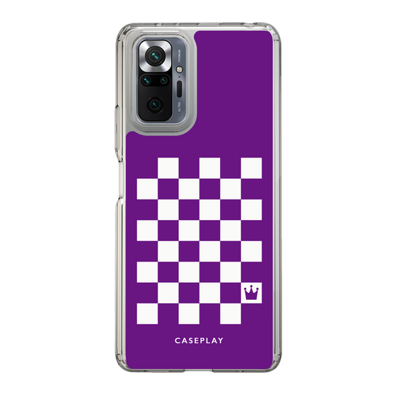 スリムプロテクションケース［ Racing checkered flag Purple - レーシングチェッカーフラッグ パープル ］