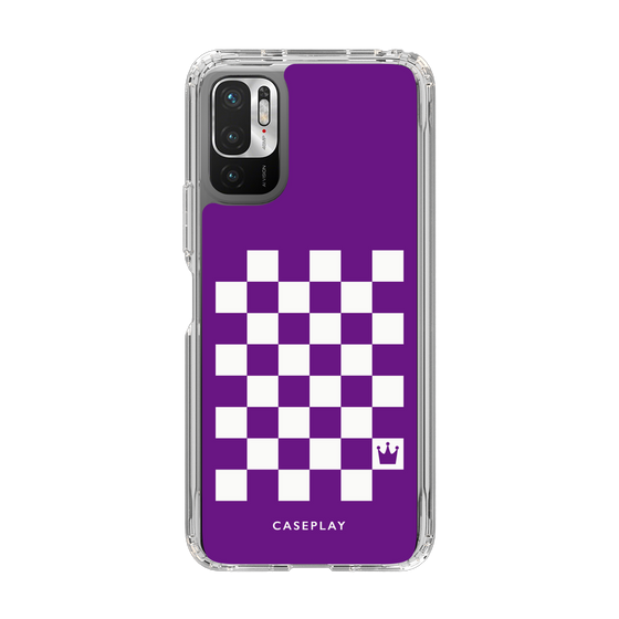 スリムプロテクションケース［ Racing checkered flag Purple - レーシングチェッカーフラッグ パープル ］