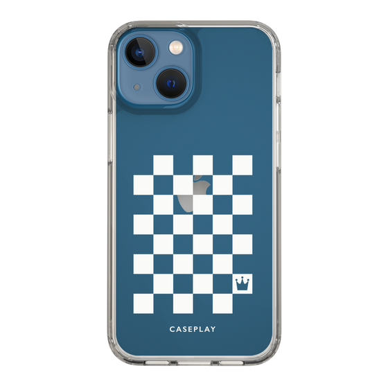 スリムプロテクションケース［ Racing checkered flag White - レーシングチェッカーフラッグ ホワイト ］