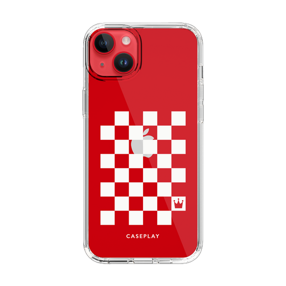 スリムプロテクションケース［ Racing checkered flag White - レーシングチェッカーフラッグ ホワイト ］